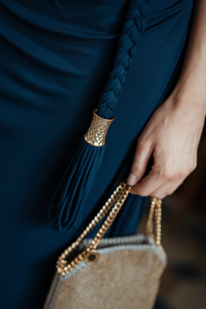 MOIRA DRAPED JERSEY GOWN