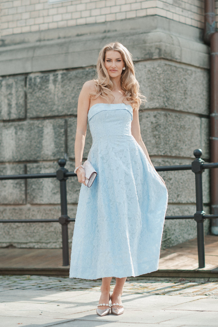 VALERIA JACQUARD MIDI DRESS