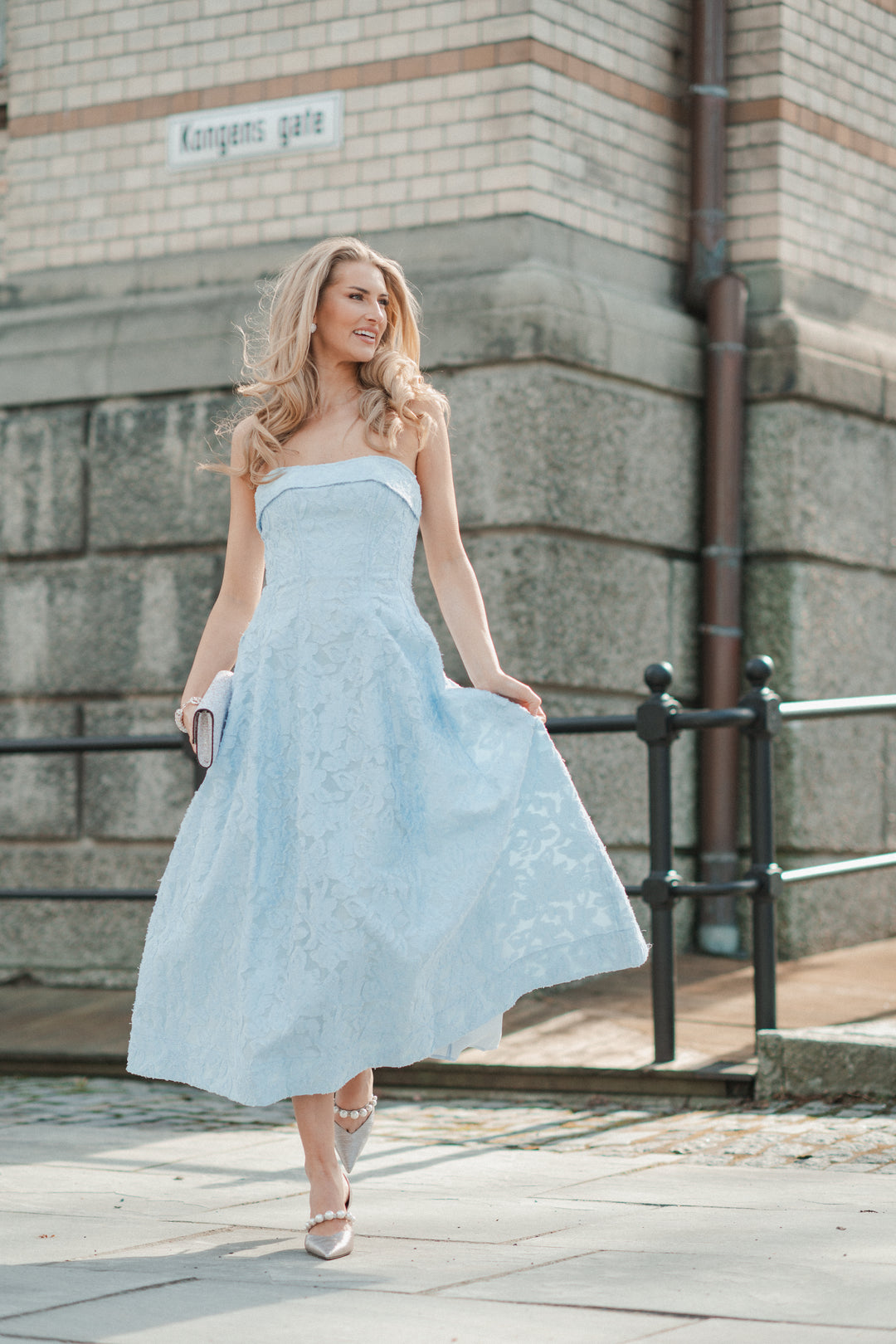 VALERIA JACQUARD MIDI DRESS
