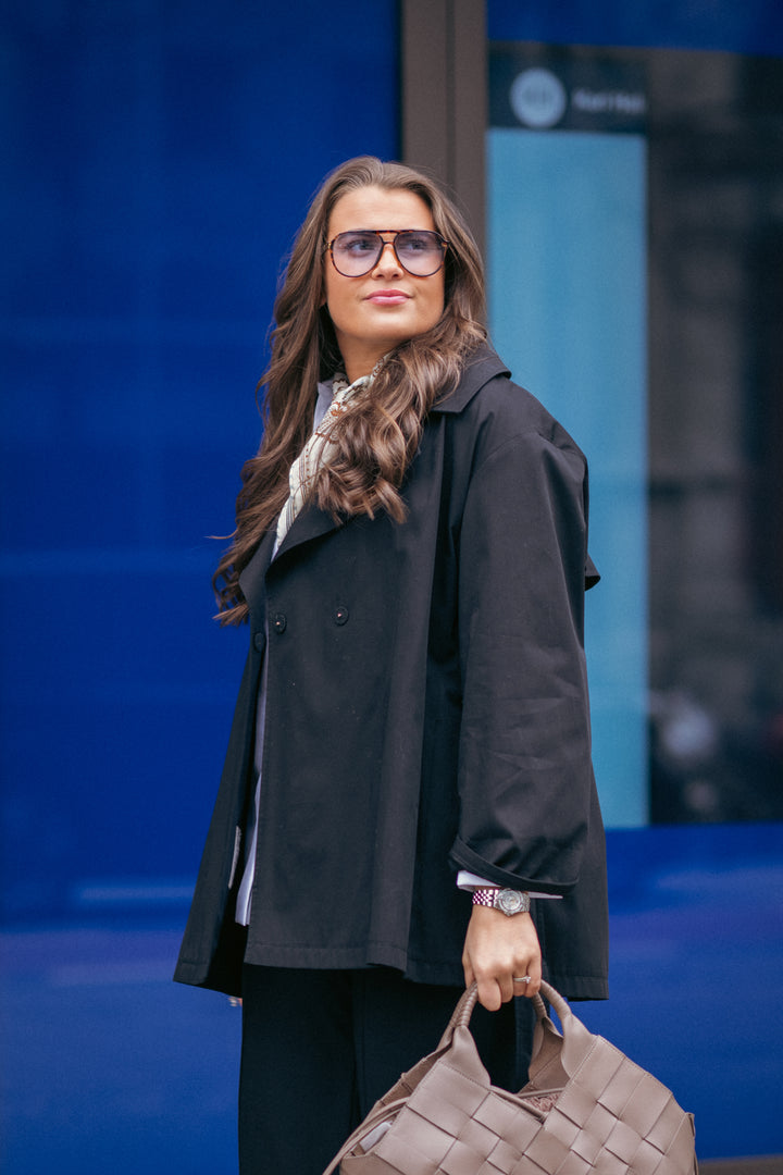 Woman`s Woven Raincoat