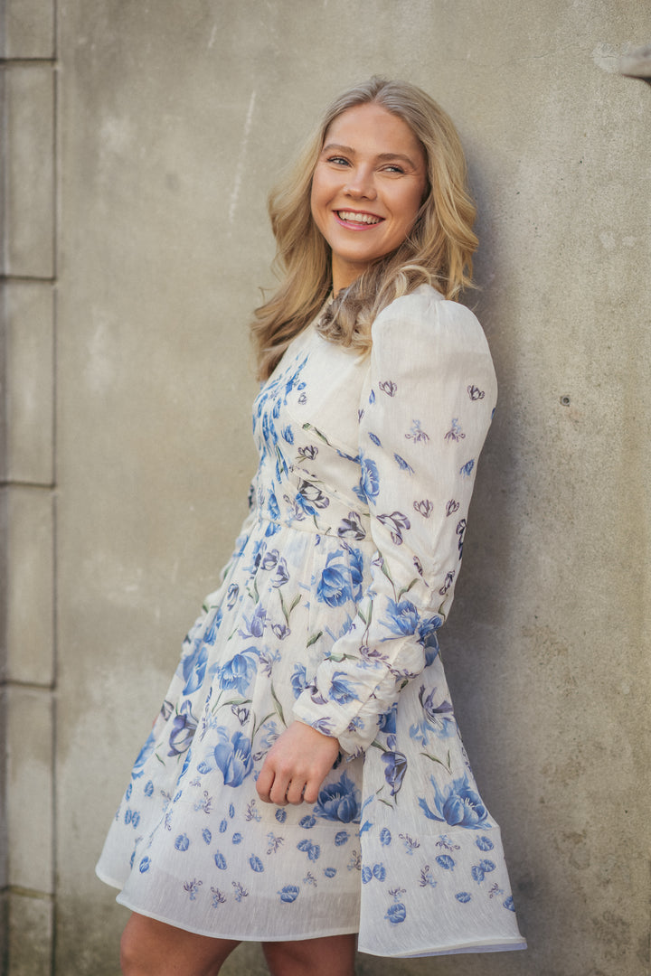 Leoni Silk Blend Mini Dress