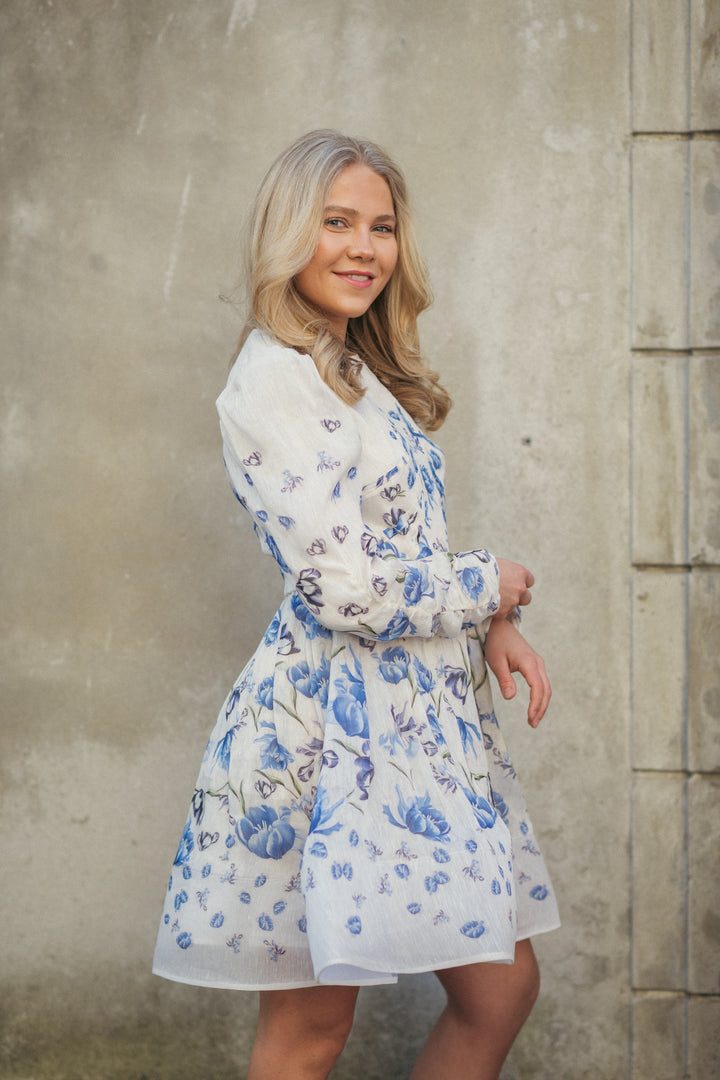 Leoni Silk Blend Mini Dress