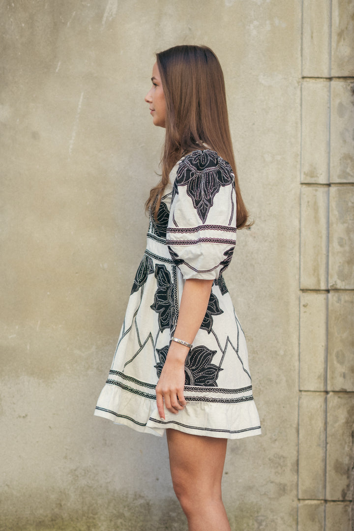 PETAL WHISPERS  DRESS