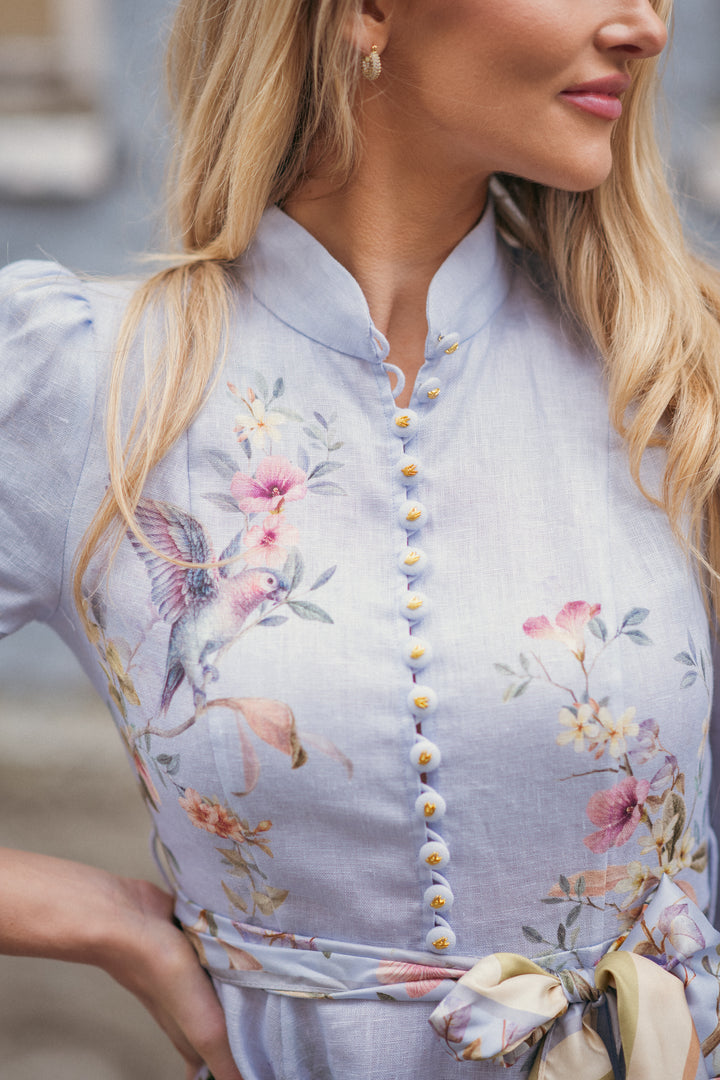 Rebellion Button Mini Dress