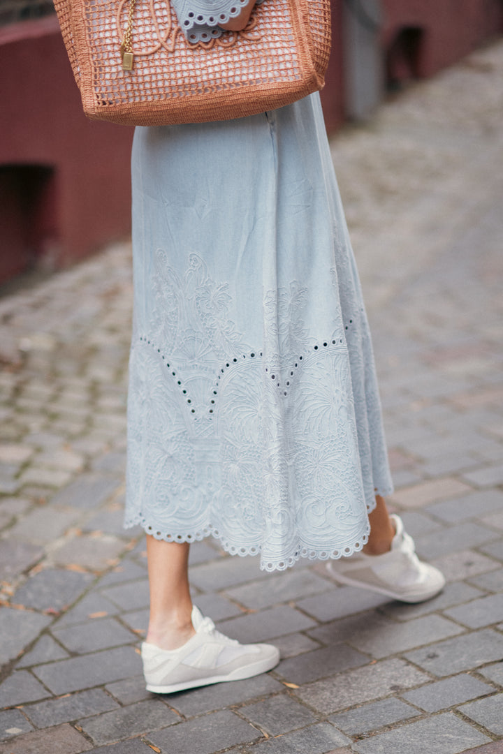 Daylight Denim Midi Dress