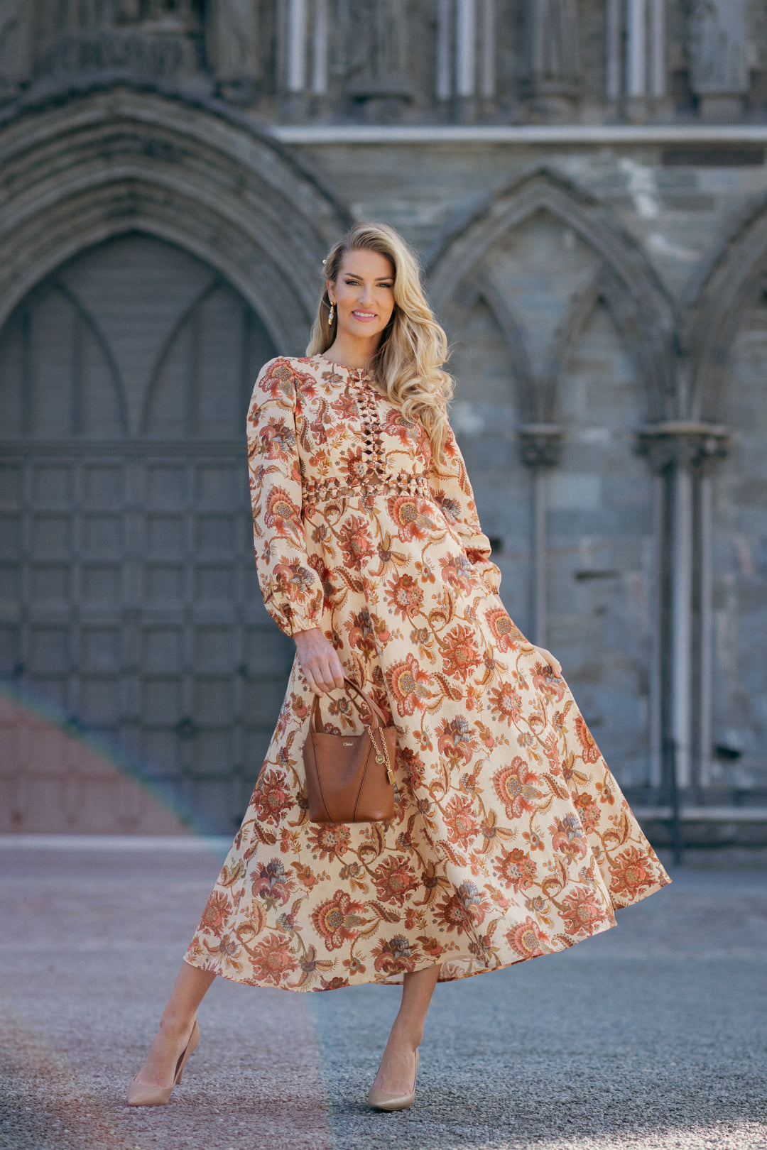 Aster Long Sleeve Midi Dress