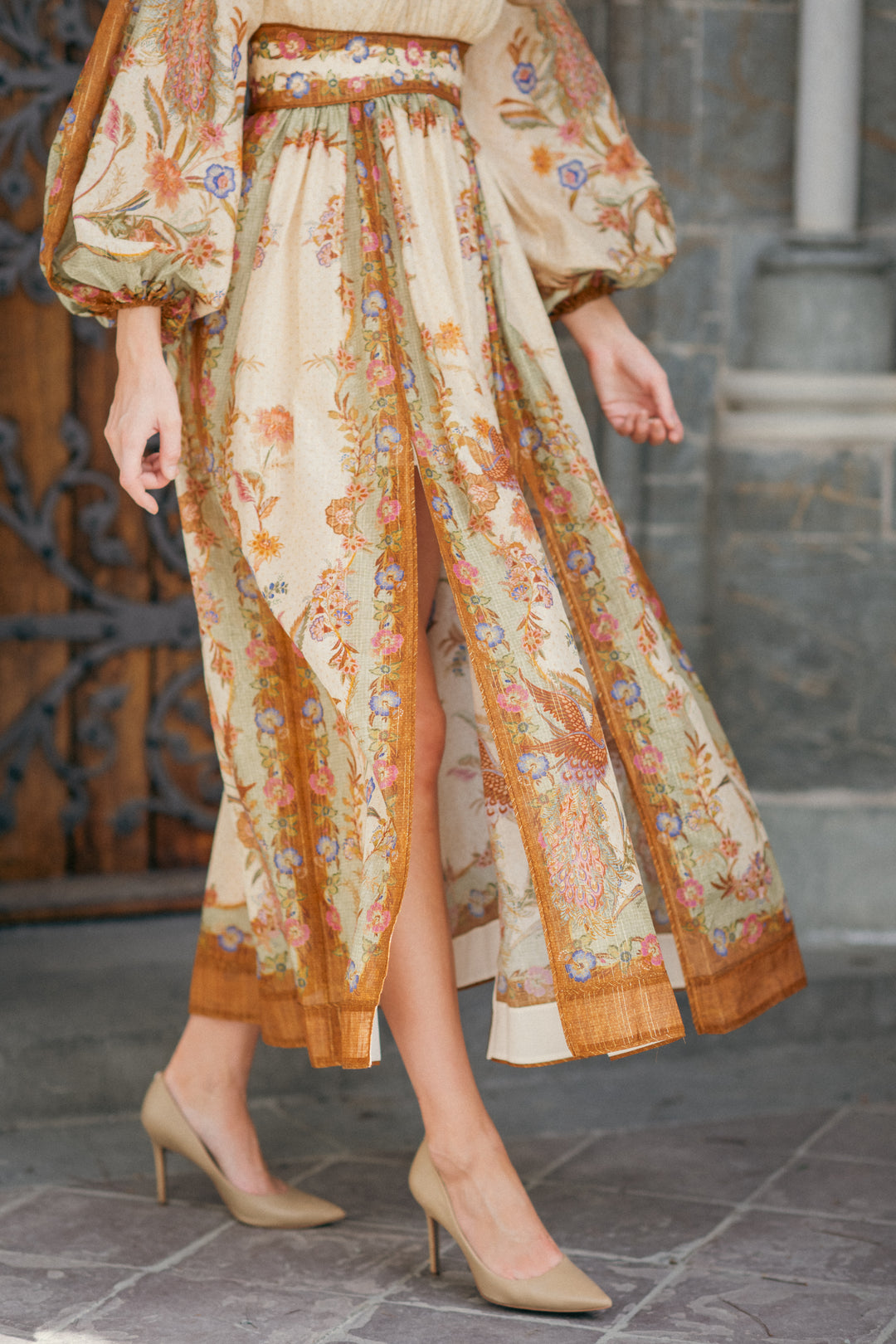 Indra Waisted Maxi Dress