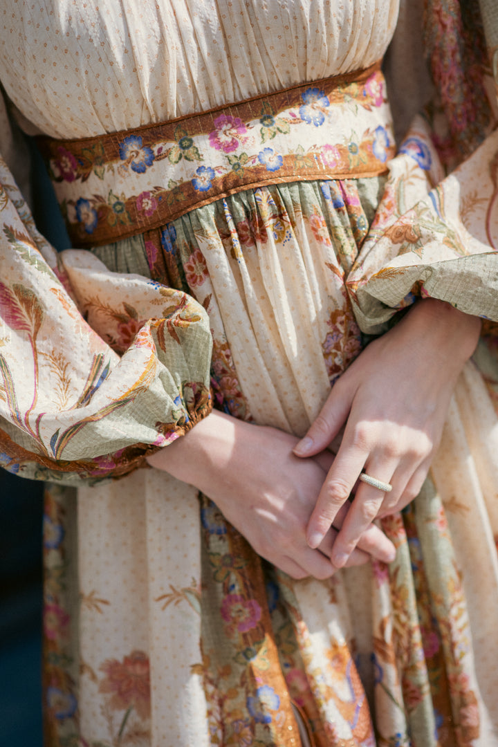 Indra Waisted Maxi Dress