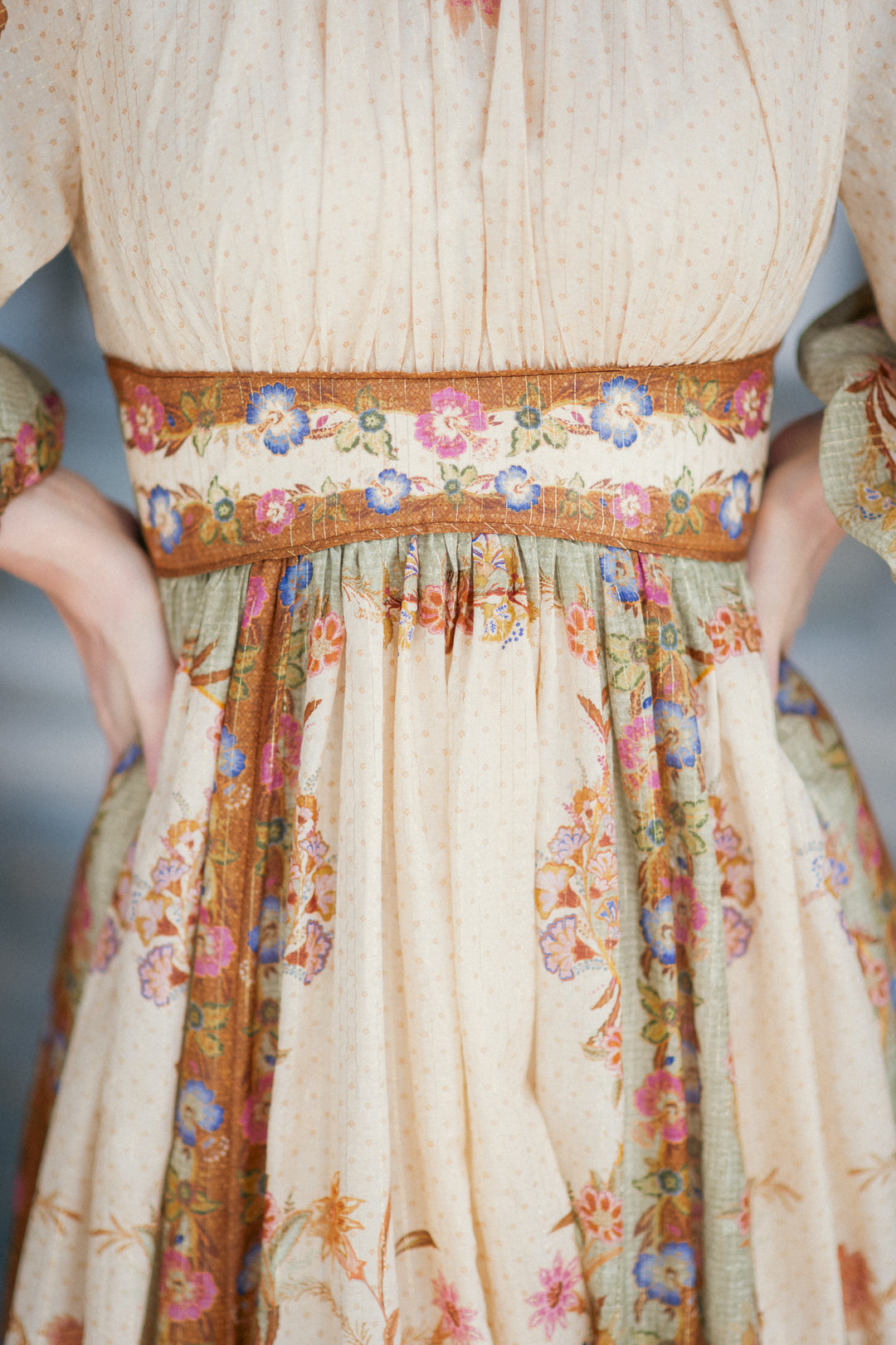 Indra Waisted Maxi Dress
