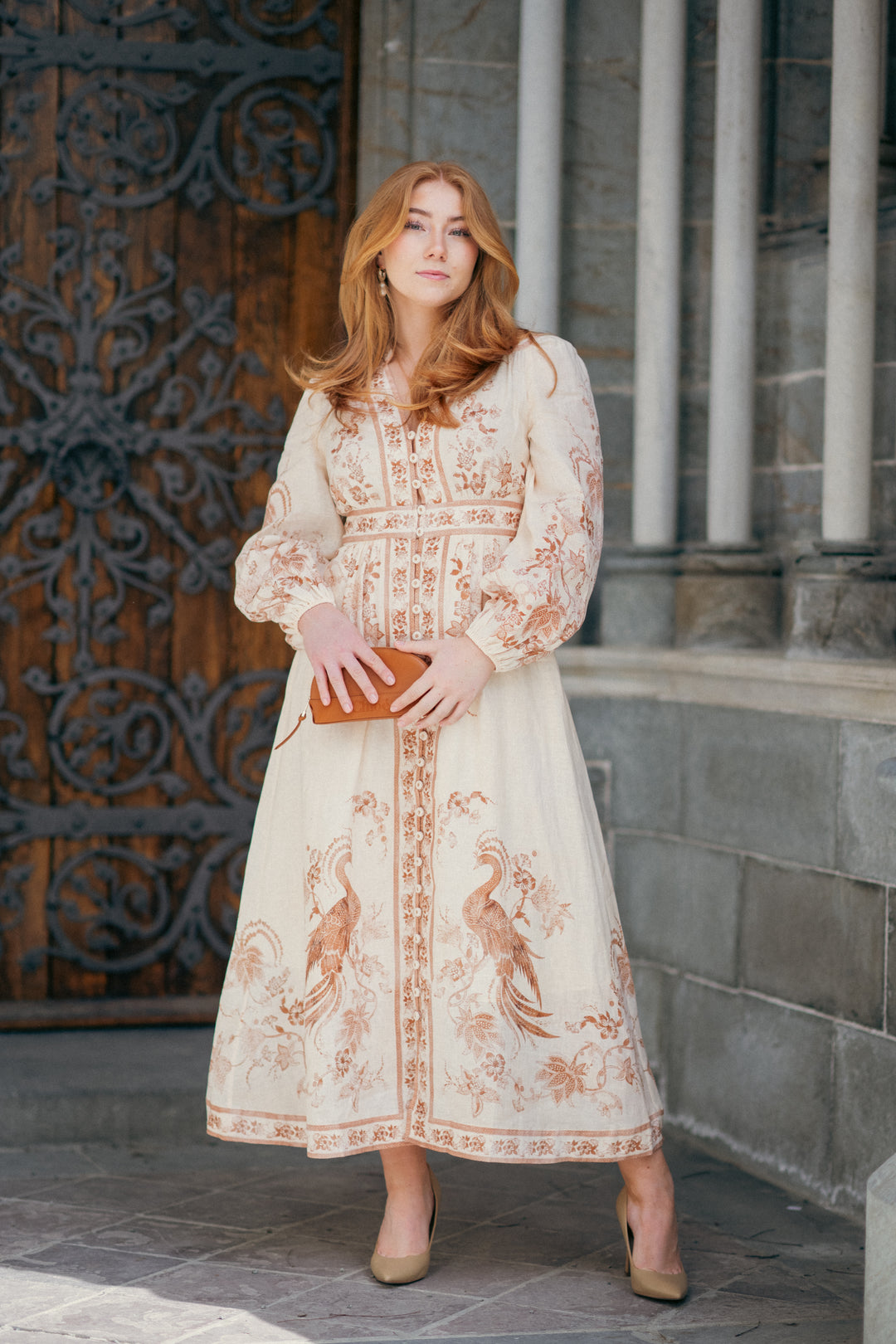 Indra Plunge Midi Dress