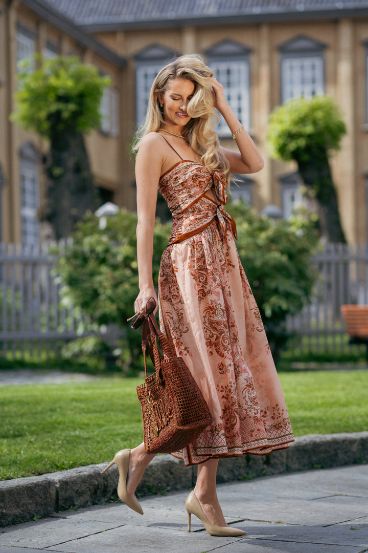 Aster Scarf Midi Dress