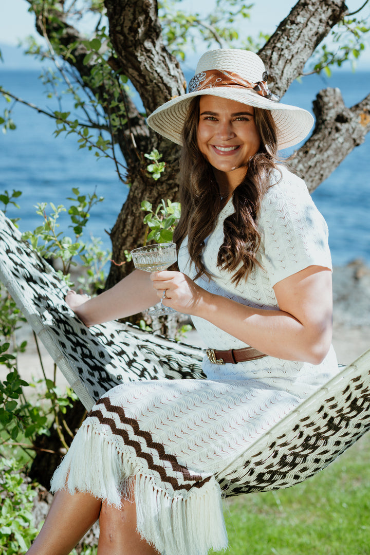 Kira Knitted Fringe Midi Dress