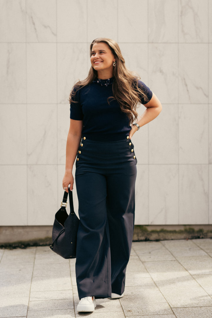 Jude SS Embellished Top
