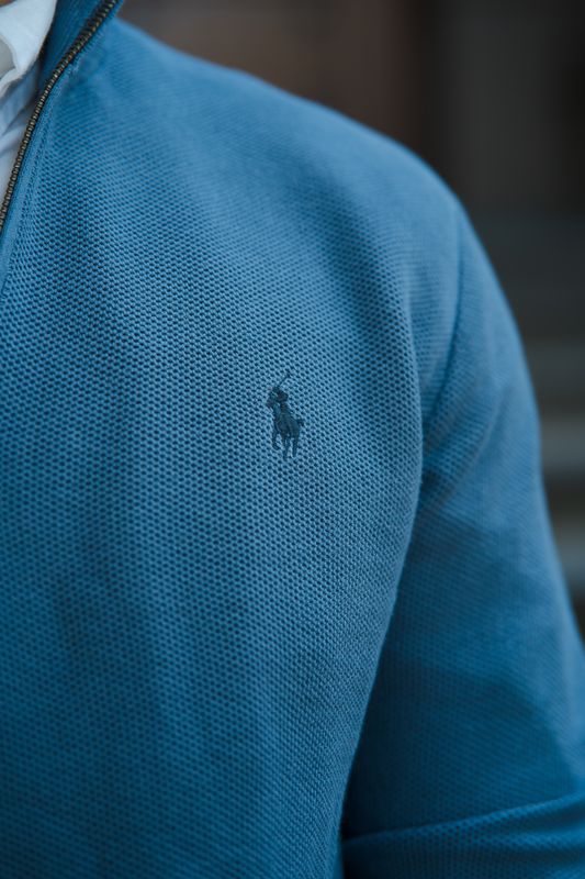 Mesh-Knit Cotton Quarter-Zip Jumper