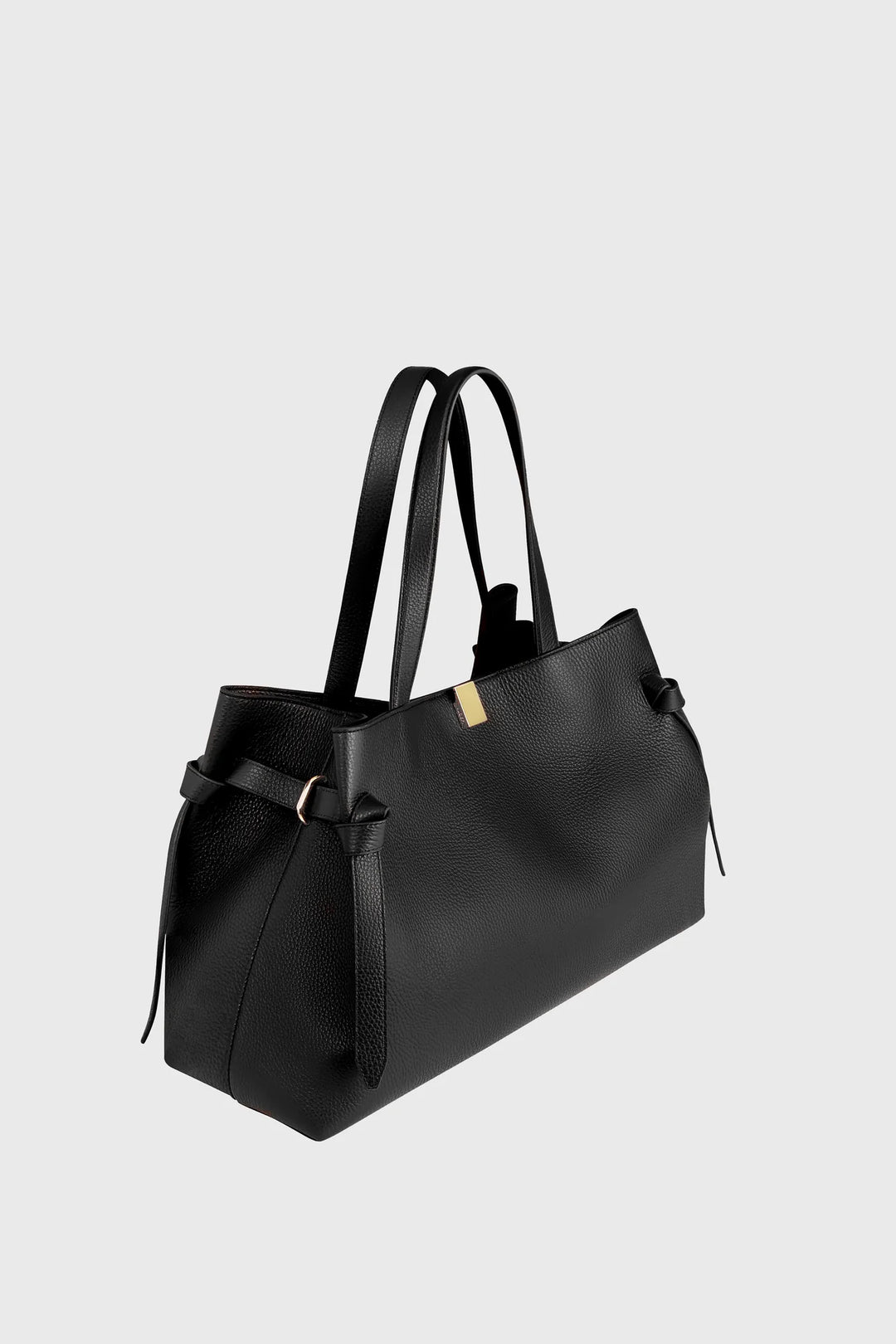 GYOZA TOTE PEBBLE GRAIN LEATHER