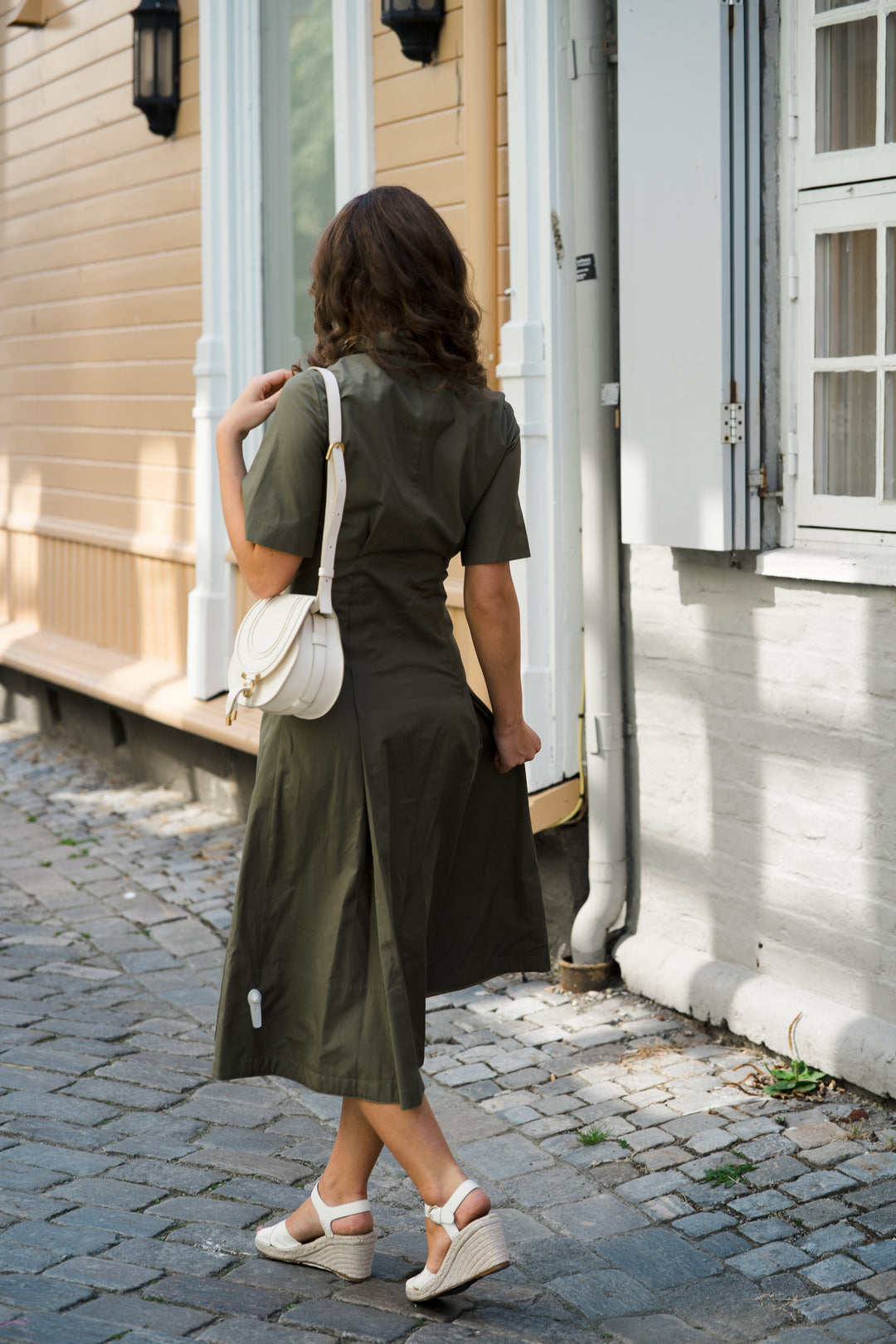 S/S SHIRT DRESS W/ CANVAS T