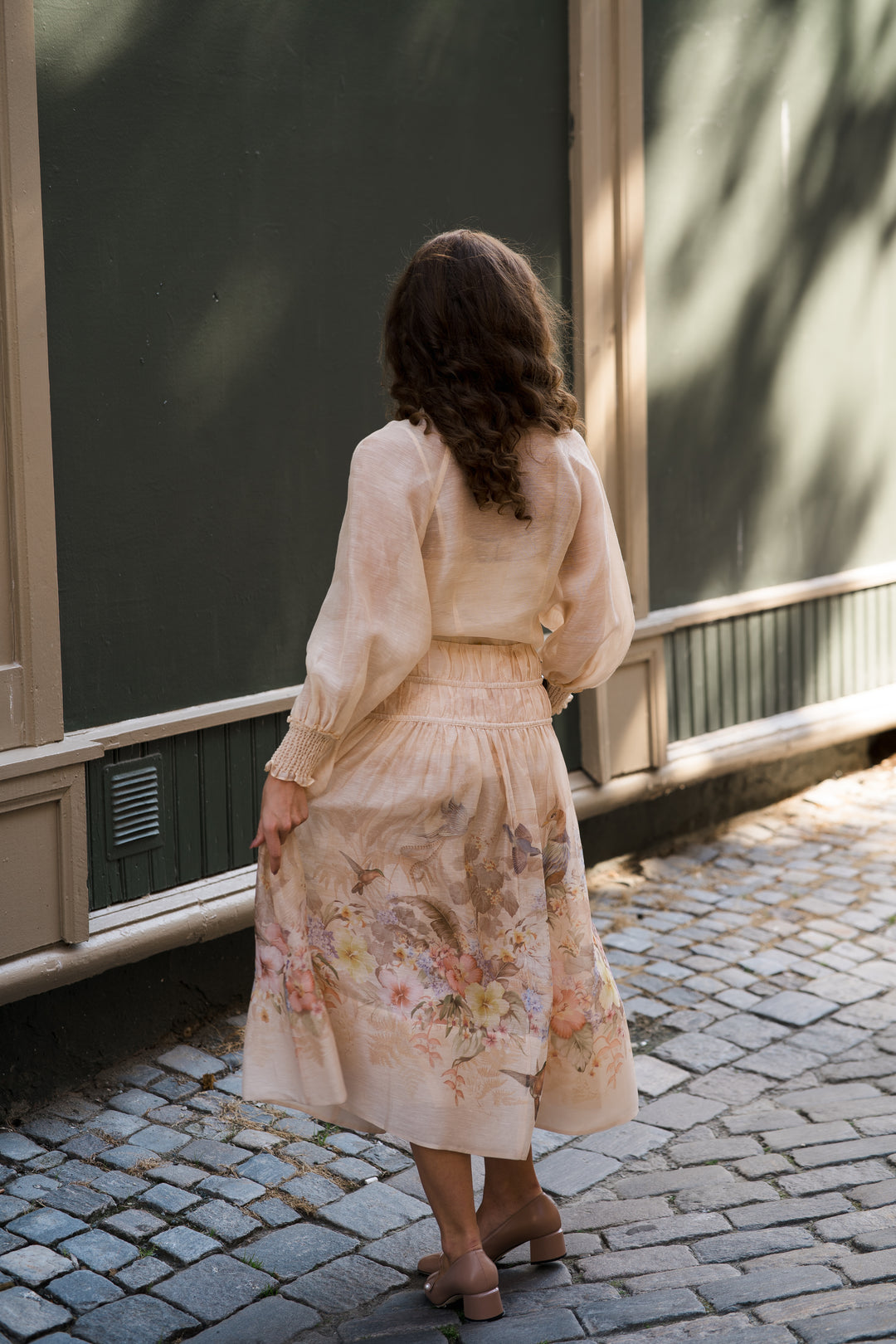 Illuminate Drawn Midi Skirt