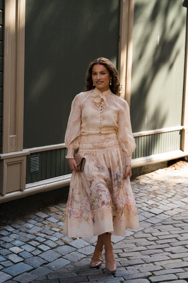 Illuminate Drawn Midi Skirt