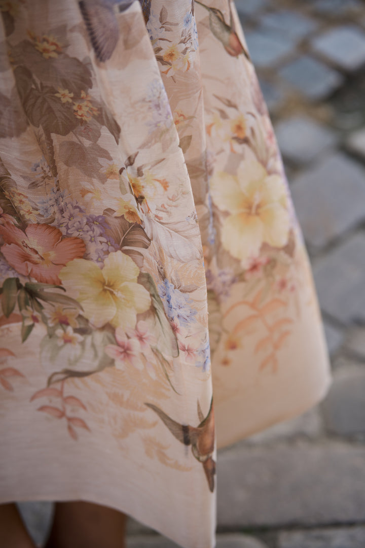 Illuminate Drawn Midi Skirt