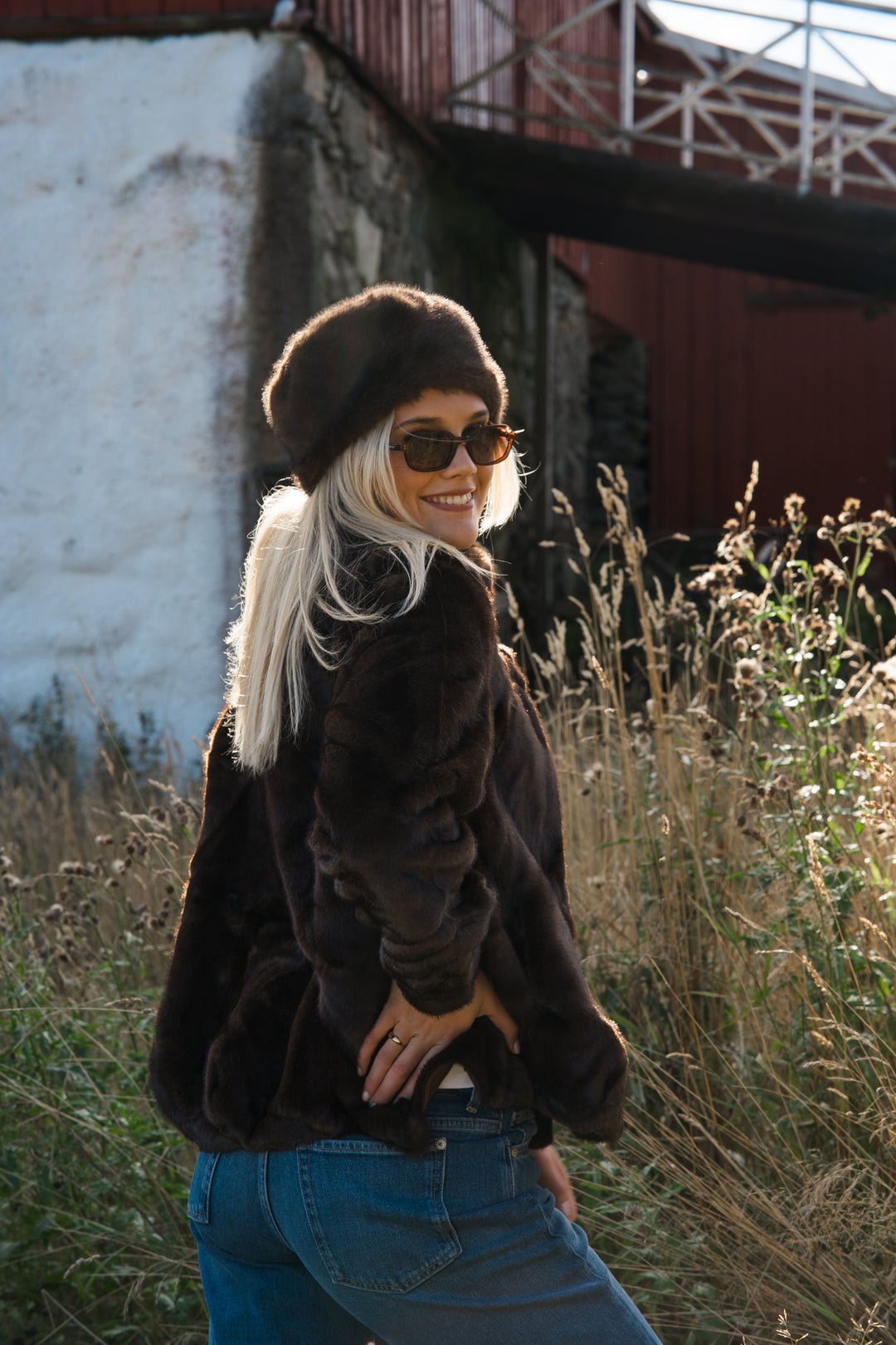 Kelly fuskepels jakke