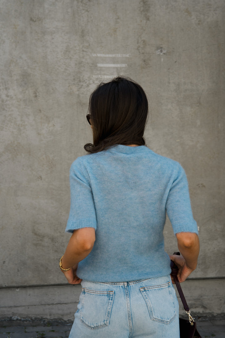 GANNI Fine Brushed Alpaca Puppies T-shirt