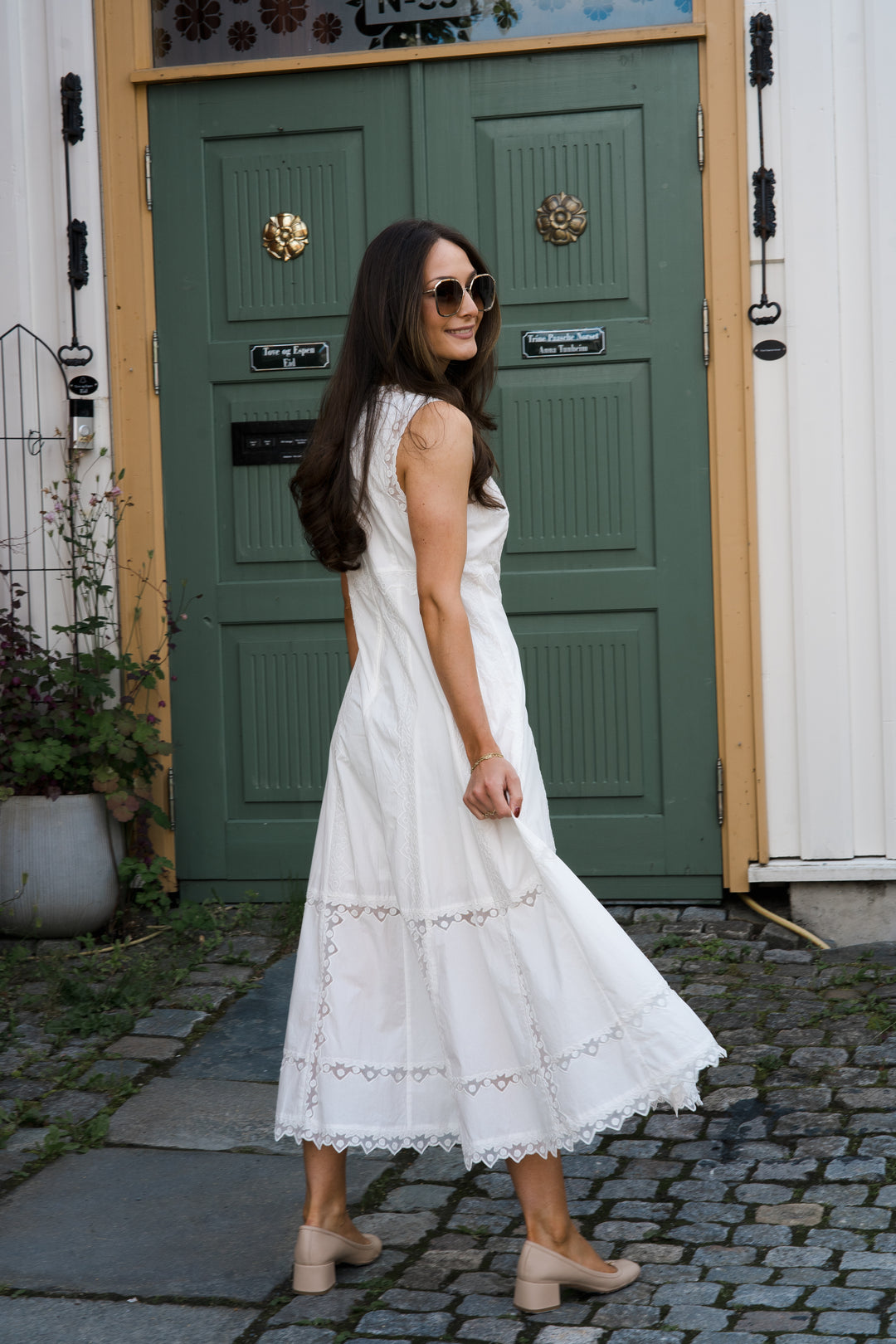 ULLA JOHNSON Anela Sleeveless Midi Dress