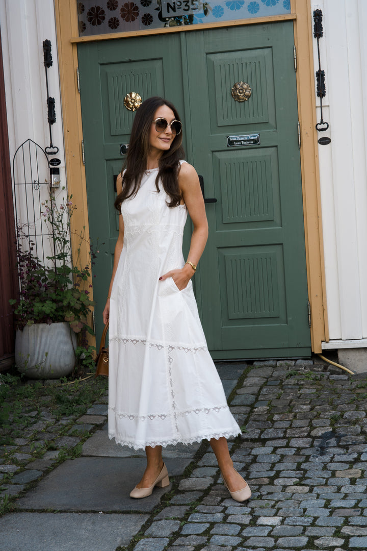 ULLA JOHNSON Anela Sleeveless Midi Dress