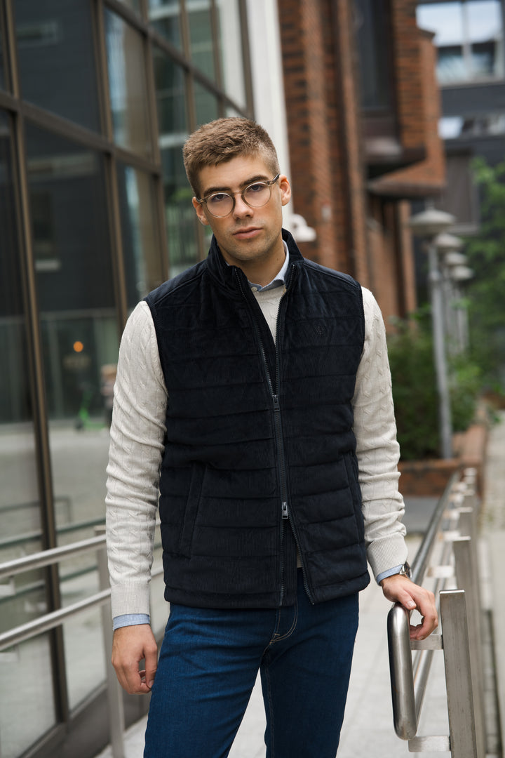 MORRIS Ted Quilted Cord Vest