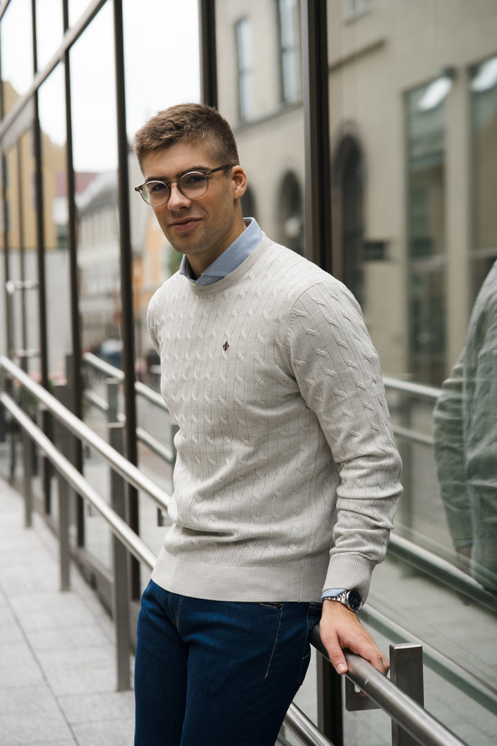 MORRIS Merino Cable Oneck