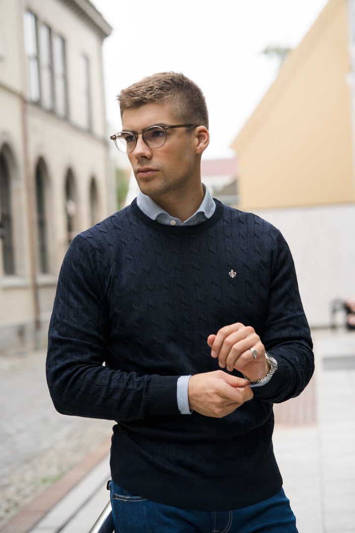 MORRIS Merino Cable Oneck