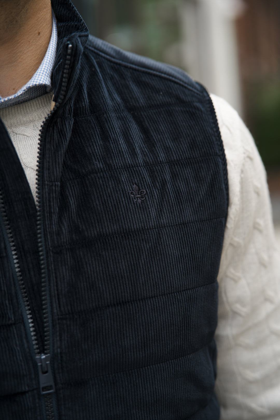 MORRIS Ted Quilted Cord Vest
