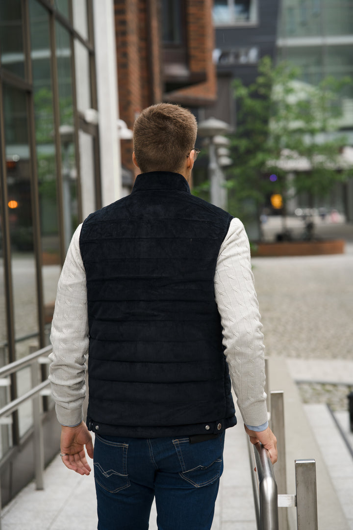 MORRIS Ted Quilted Cord Vest
