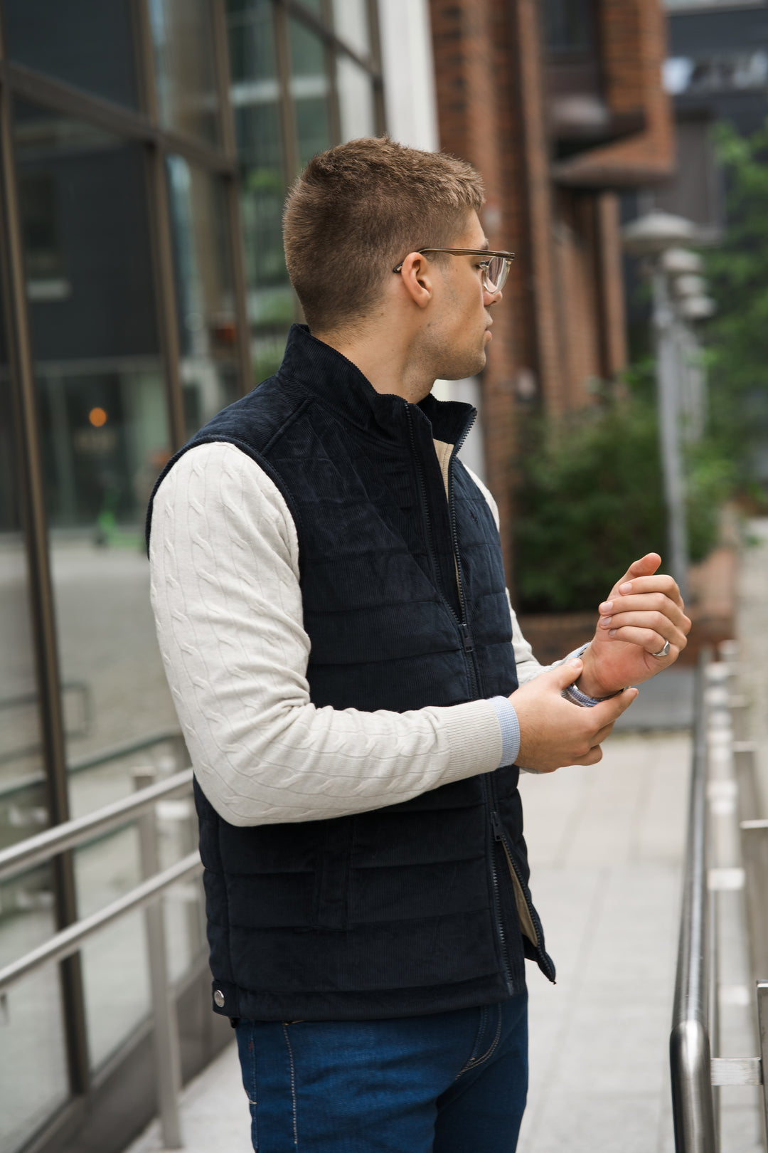 MORRIS Ted Quilted Cord Vest