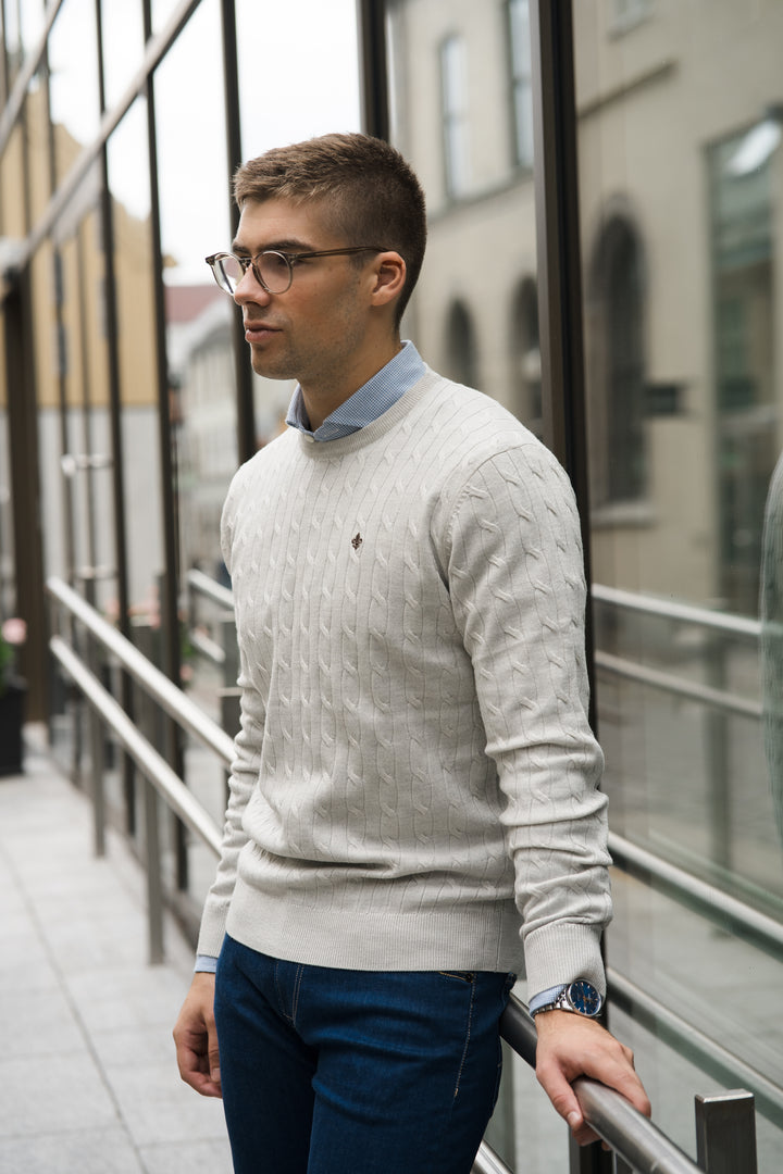 MORRIS Merino Cable Oneck