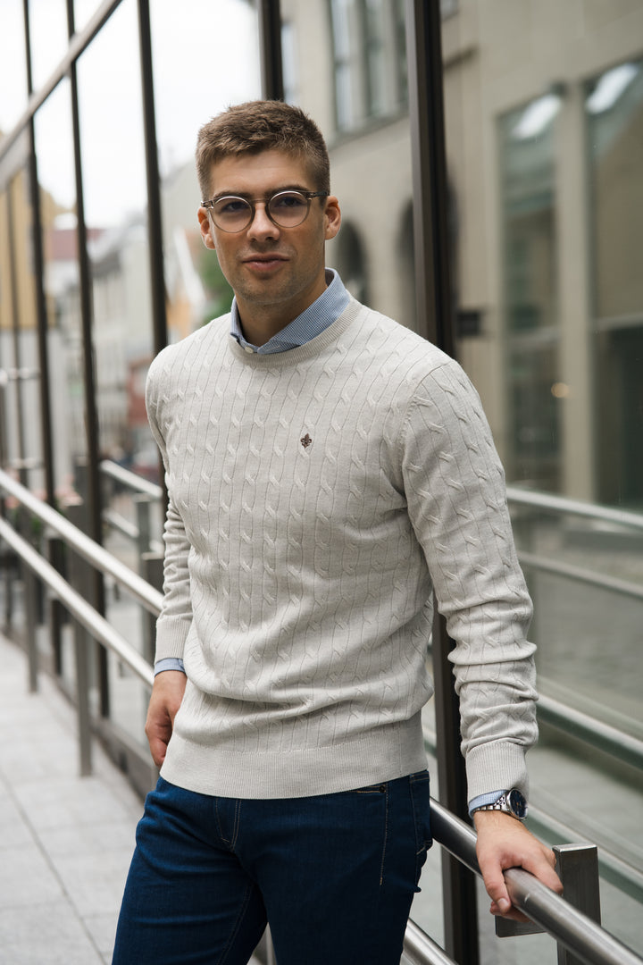 MORRIS Merino Cable Oneck