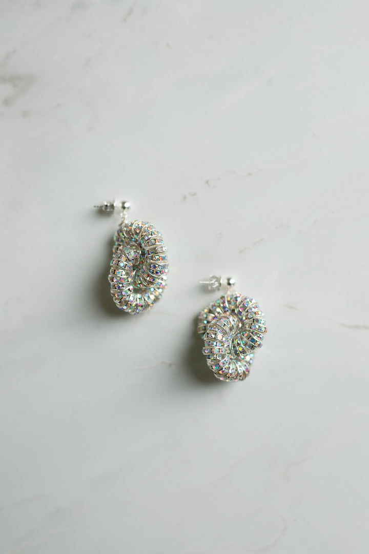 PEARL OCTOPUSS.Y DIAMOND TIRE EARRINGS