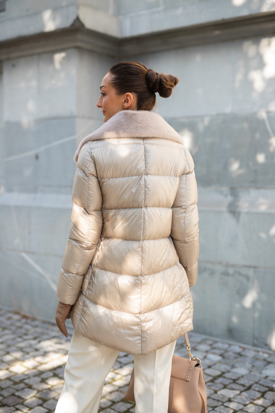 HERNO Woman`s Woven Half Coat