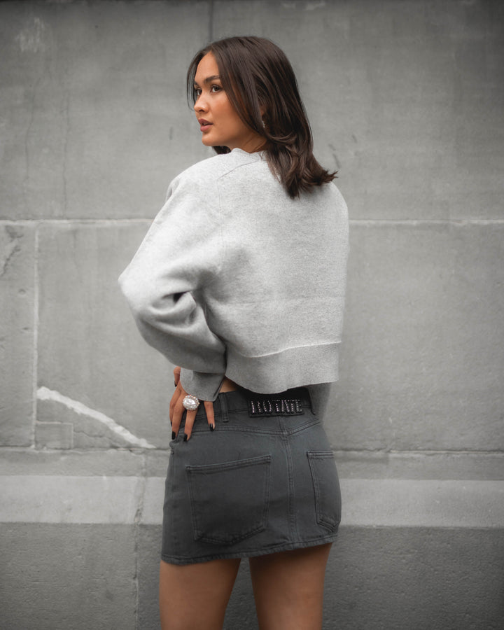 ROTATE Firm Knit Cropped Jumper