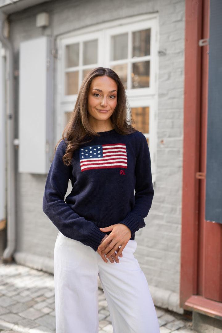 POLO RALPH LAUREN FLAG CN-LONG SLEEVE-PULLOVER