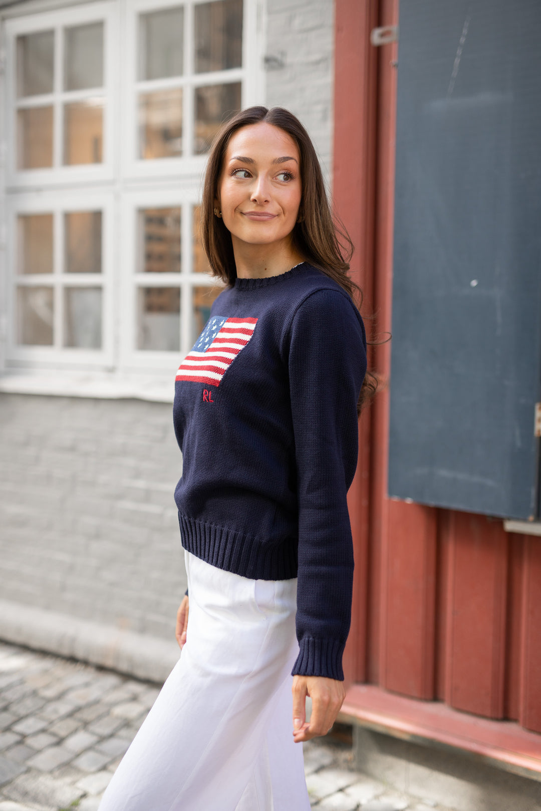 POLO RALPH LAUREN FLAG CN-LONG SLEEVE-PULLOVER