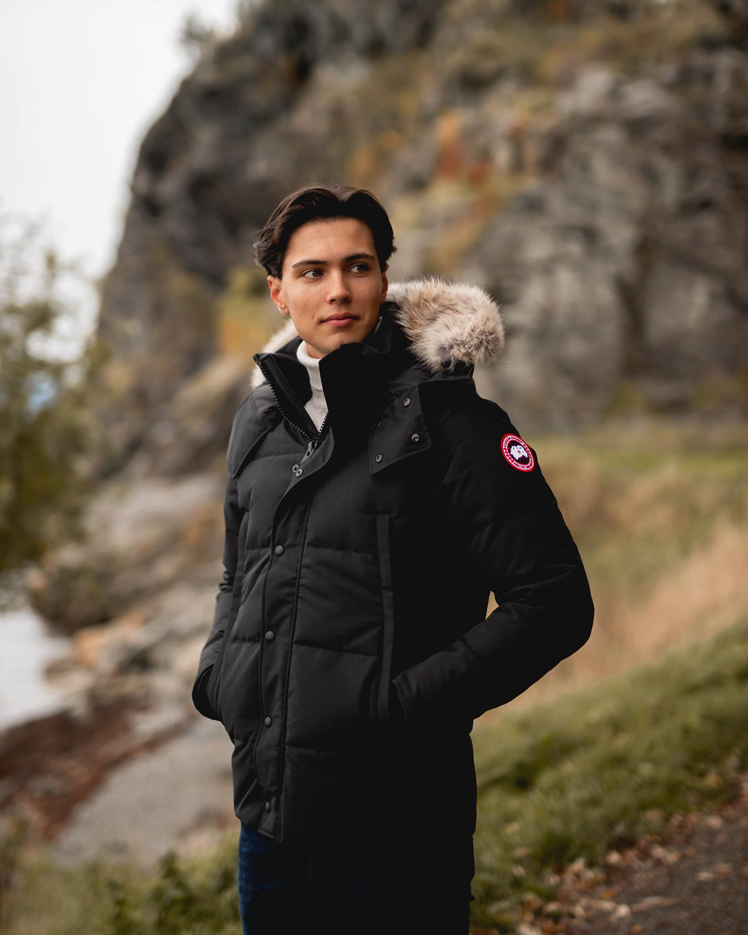 Fur Canada Goose Mens Wyndham Parka Canada Goose Wyndham Parka