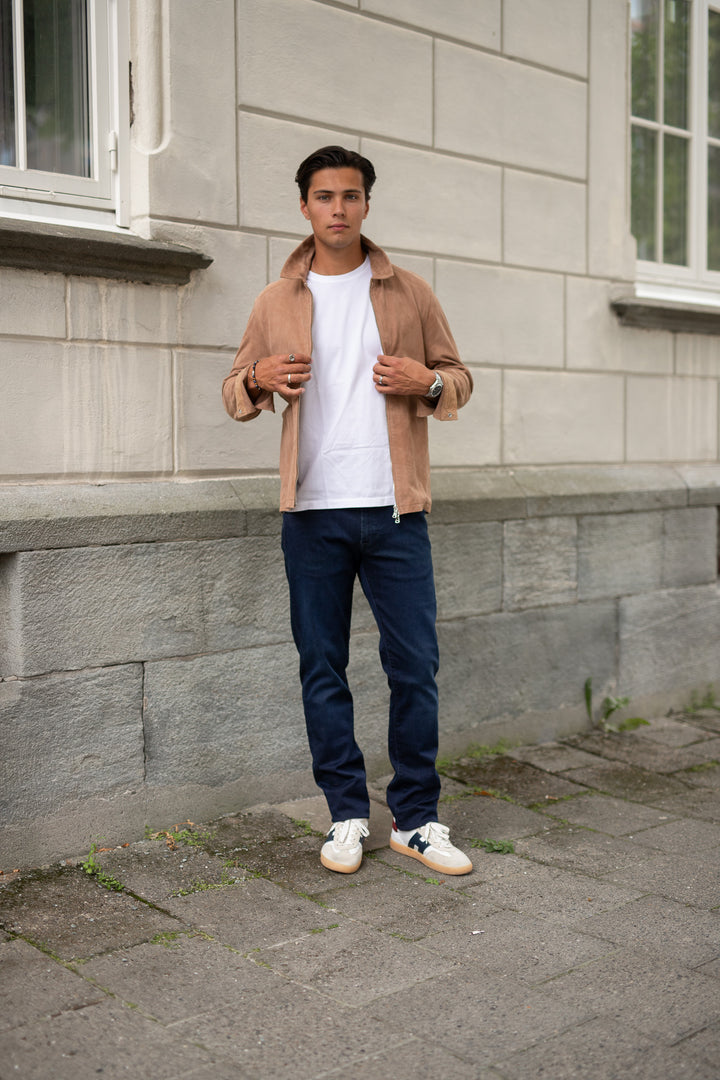 J.LINDEBERG Jonah perfor Suede overshirt