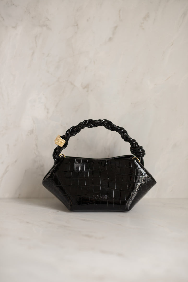 Ganni Bou Bag Mini Patent Croco