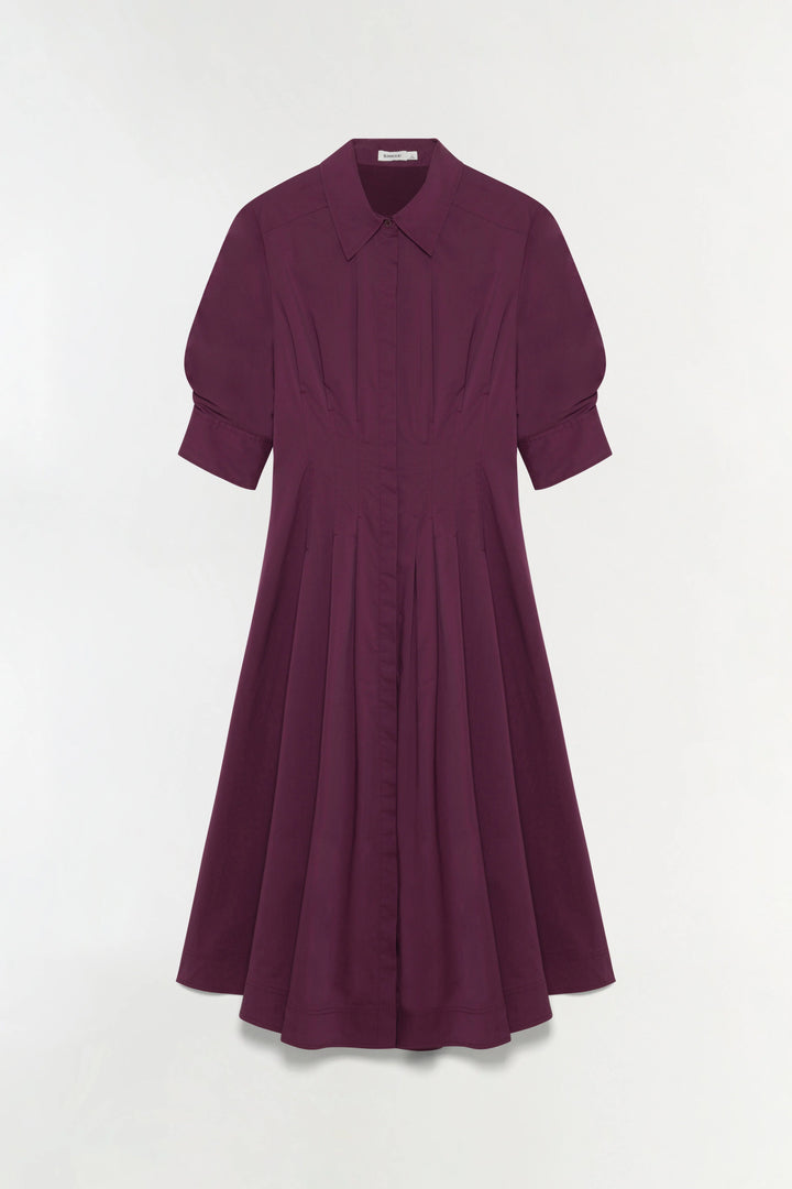JAZZ PINTUCK MIDI DRESS