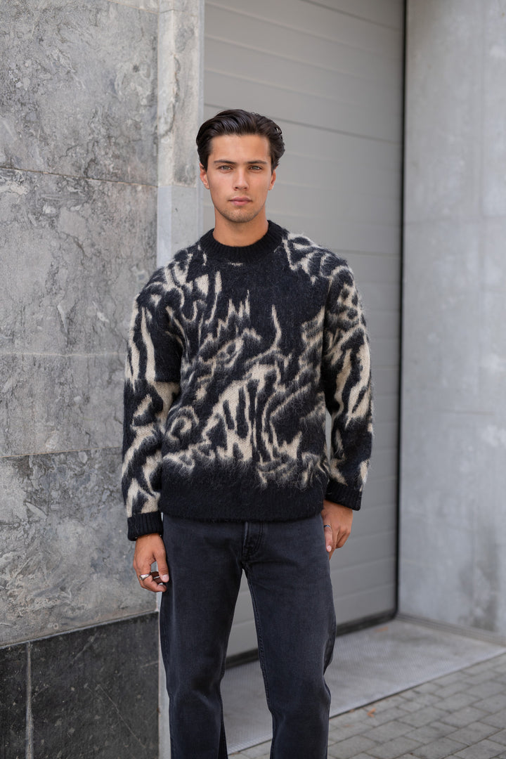 J.LINDEBERG Falkor Jacquard Knit Sweater