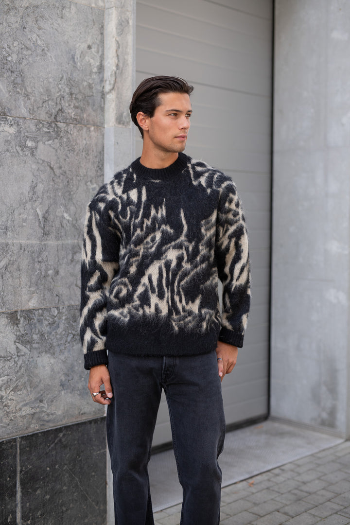 J.LINDEBERG Falkor Jacquard Knit Sweater