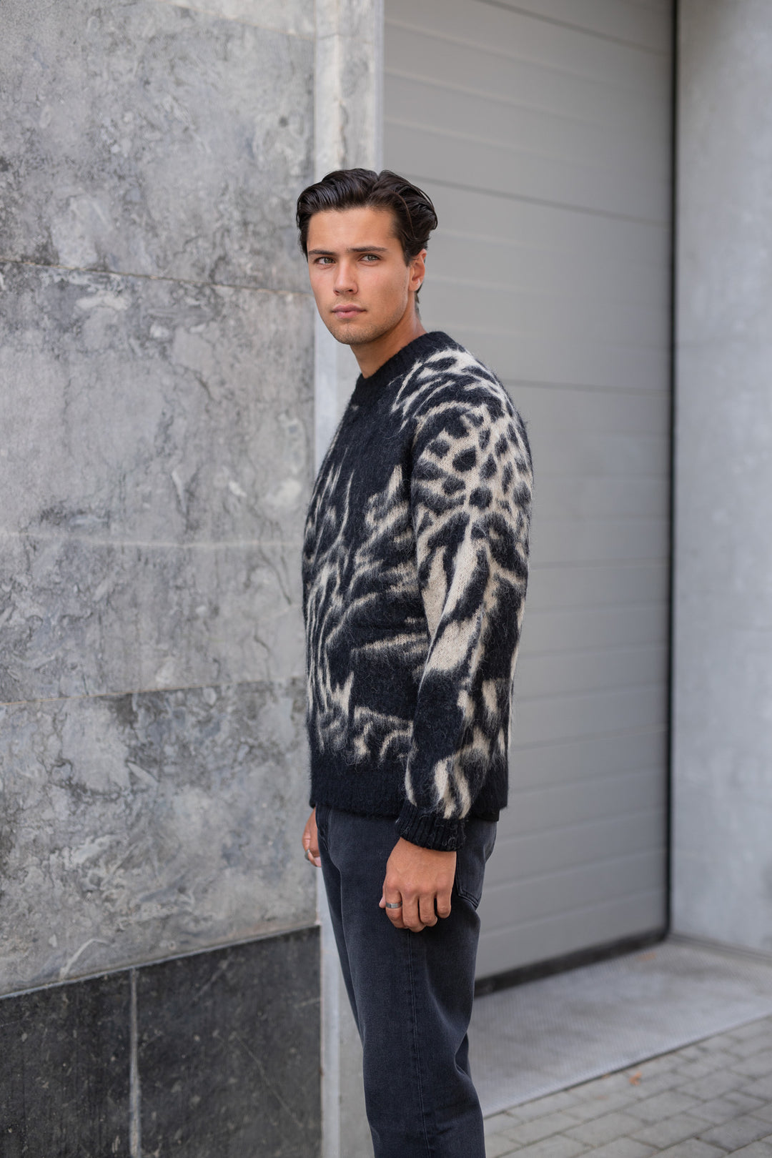 J.LINDEBERG Falkor Jacquard Knit Sweater