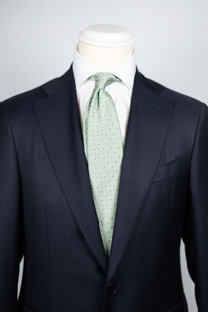 Medallion Woven Silk Tie