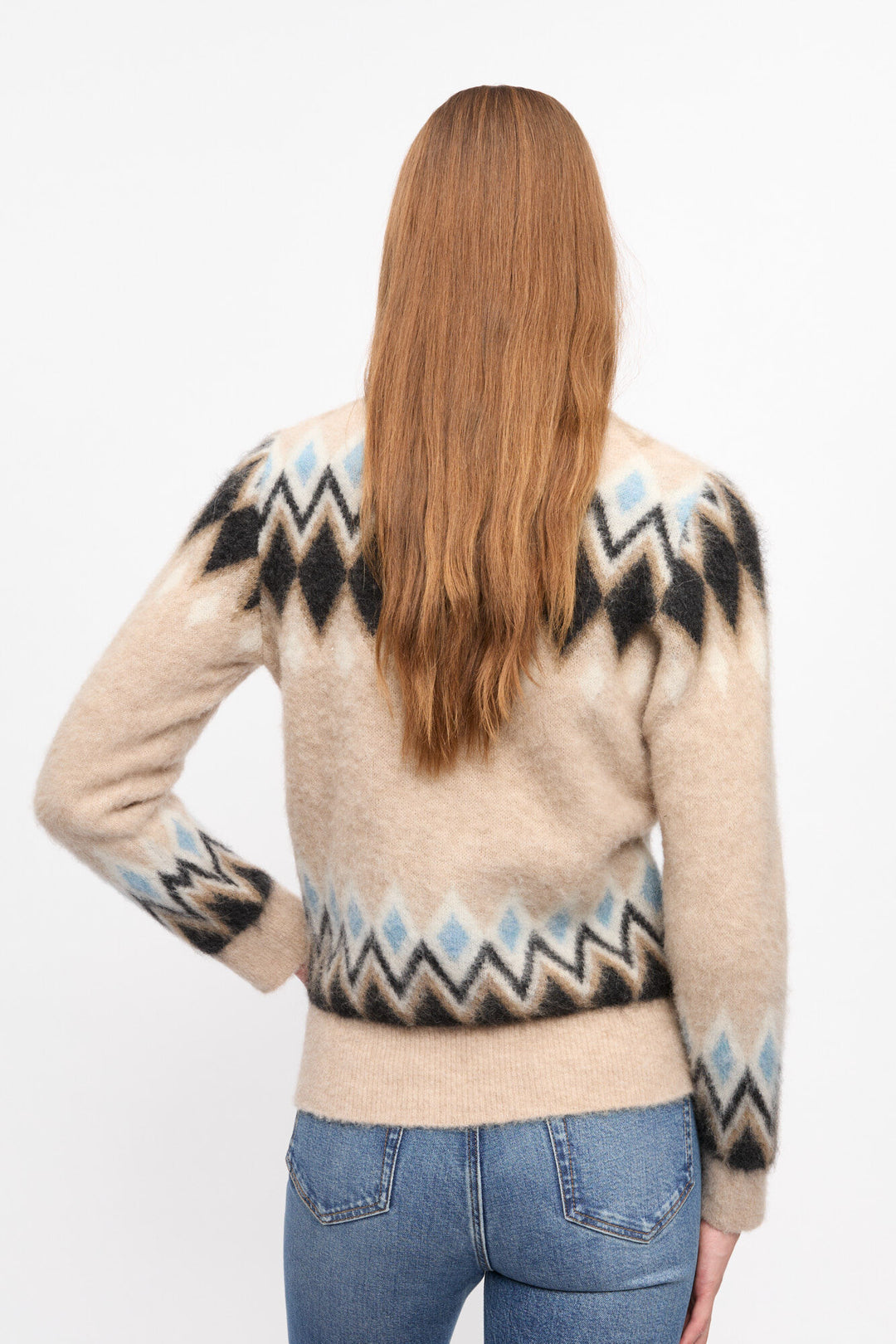 GANNI Fine Brushed Alpaca O-neck