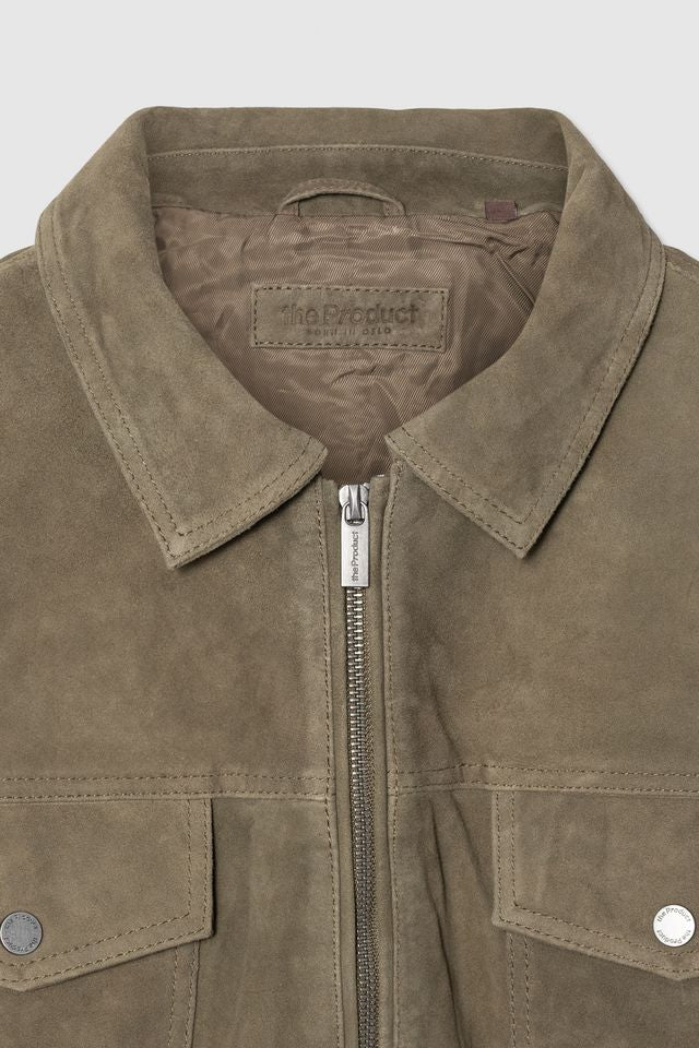 SUEDE ZIP JACKET